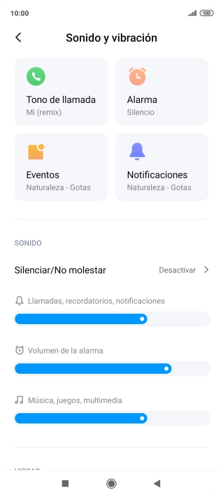 Pulsa Tono de llamada.