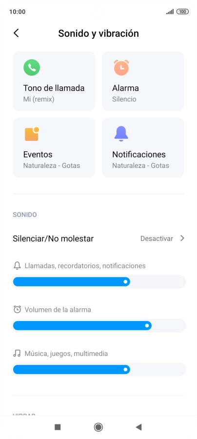 Pulsa Tono de llamada.