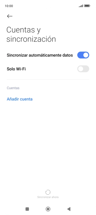Pulsa Añadir cuenta.