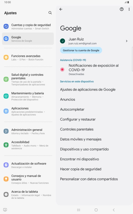 Pulsa Encontrar mi dispositivo.