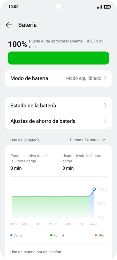 Pulsa Modo de batería.