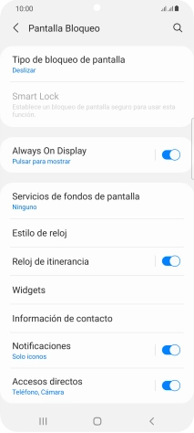 Pulsa Tipo de bloqueo de pantalla.