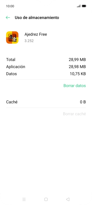 Pulsa la tecla de inicio para terminar y regresar a la pantalla de inicio.