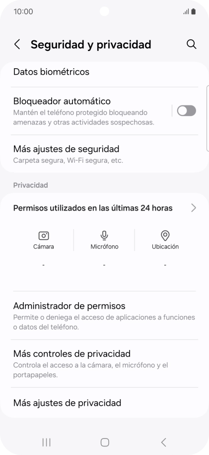Pulsa Más ajustes de seguridad.