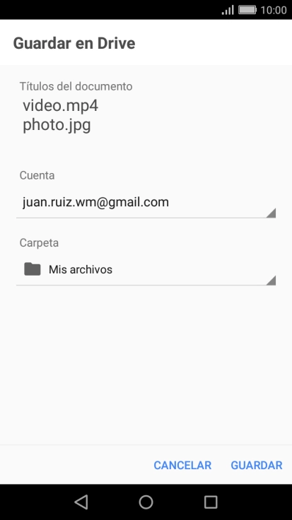 Pulsa GUARDAR.