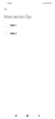 Pulsa la tarjeta SIM deseada.