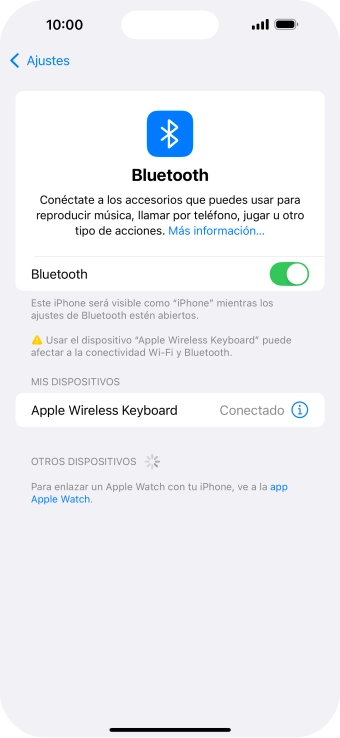 Desliza el dedo hacia arriba desde la parte inferior de la pantalla para volver a la pantalla de inicio.