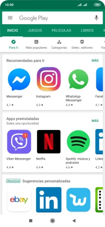 Desliza el dedo hacia la derecha desde la parte izquierda de la pantalla.