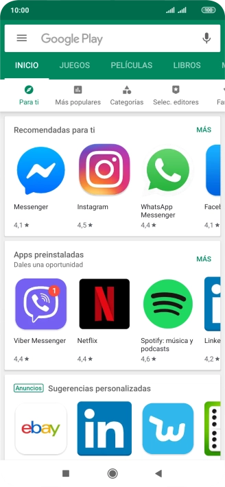 Desliza el dedo hacia la derecha desde la parte izquierda de la pantalla.
