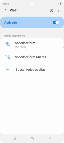Pulsa la red wifi deseada.