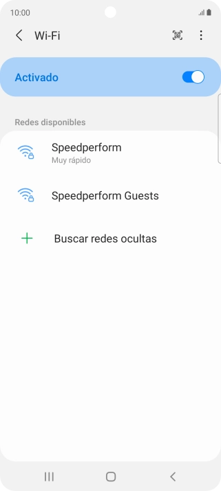 Pulsa la red wifi deseada.
