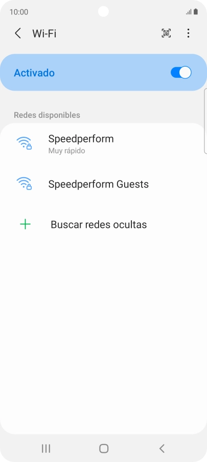 Pulsa la red wifi deseada.