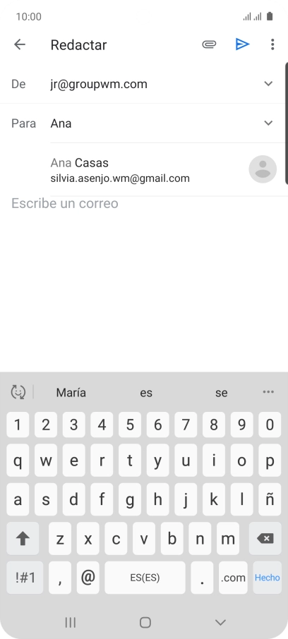 Pulsa el contacto deseado.