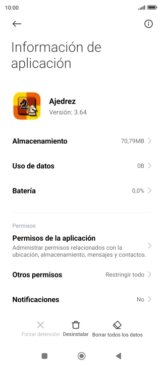 Pulsa la tecla de inicio para terminar y regresar a la pantalla de inicio.