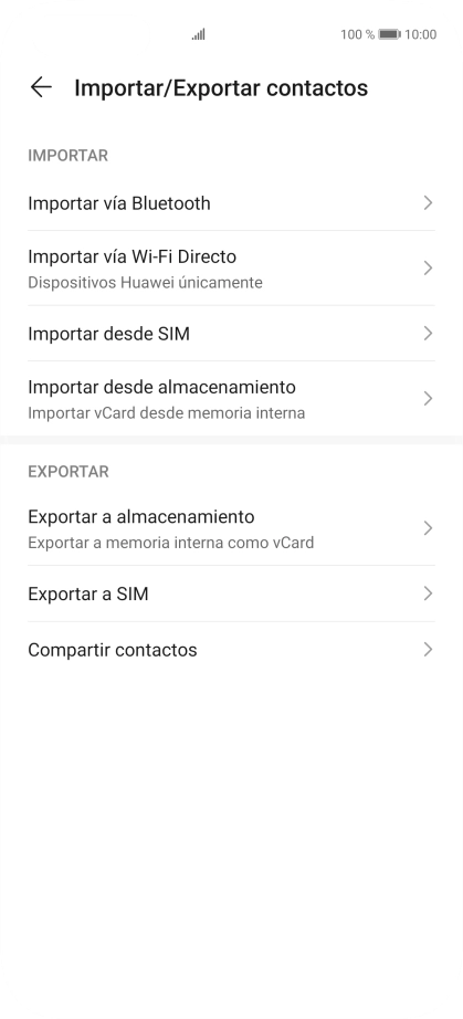 Pulsa Importar desde SIM.