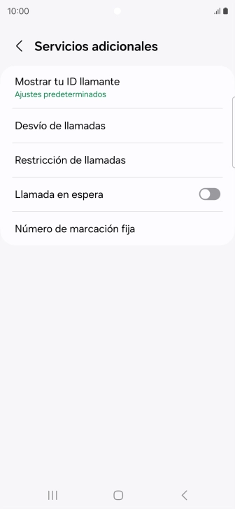 Pulsa Desvío de llamadas.