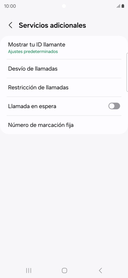 Pulsa Desvío de llamadas.