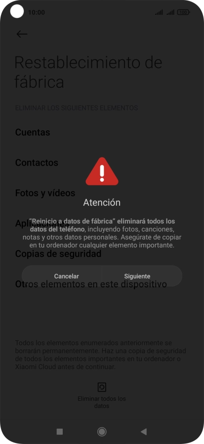 Pulsa Siguiente.
