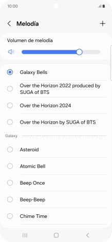 Pulsa los timbres de llamada deseados para escucharlos.