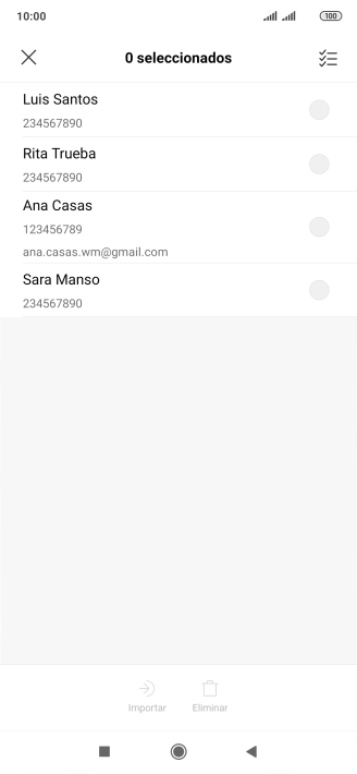 Pulsa el icono de seleccionar todo.