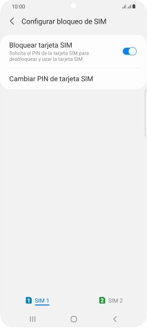 Pulsa la tarjeta SIM deseada.