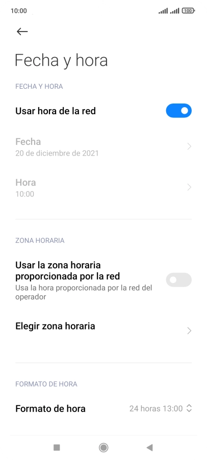 Pulsa el indicador junto a 