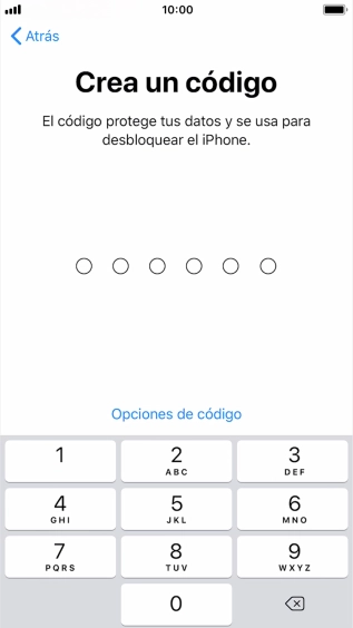 Pulsa Opciones de código.