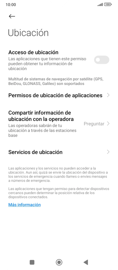 Pulsa el indicador junto a 