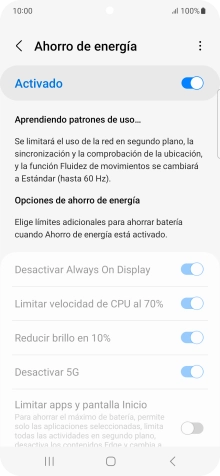 Pulsa la tecla de inicio para terminar y regresar a la pantalla de inicio.
