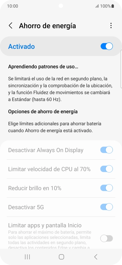 Pulsa la tecla de inicio para terminar y regresar a la pantalla de inicio.