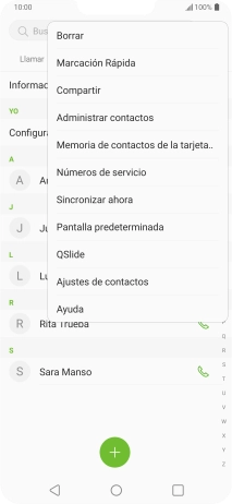 Pulsa Administrar contactos.