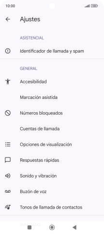 Pulsa Cuentas de llamada.