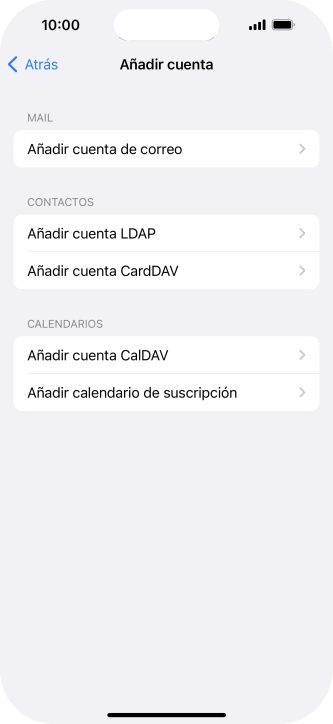 Pulsa Añadir cuenta de correo.