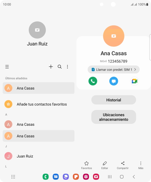 Pulsa la tecla de inicio para terminar y regresar a la pantalla de inicio.