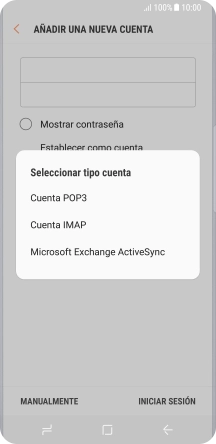 Pulsa Cuenta IMAP.