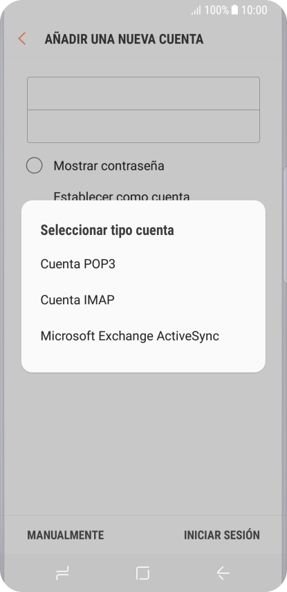 Pulsa Cuenta IMAP.