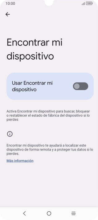 Pulsa el indicador junto a 