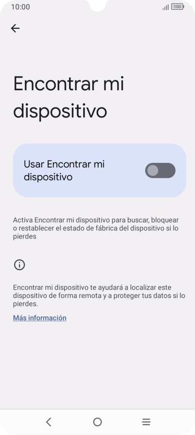 Pulsa el indicador junto a 