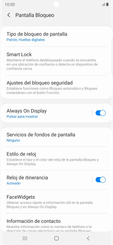 Pulsa Tipo de bloqueo de pantalla e introduce el código de seguridad extra que has creado anteriormente.
