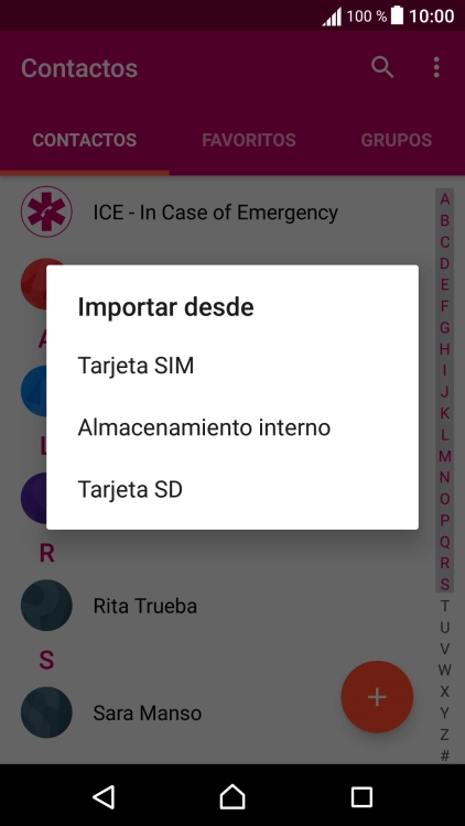 Pulsa Tarjeta SIM.