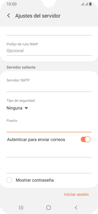 Pulsa el indicador junto a 