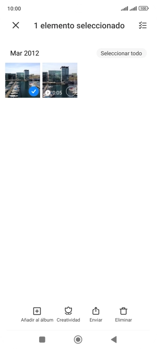 Pulsa el icono de seleccionar todo.