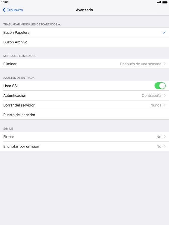 Pulsa el indicador junto a 