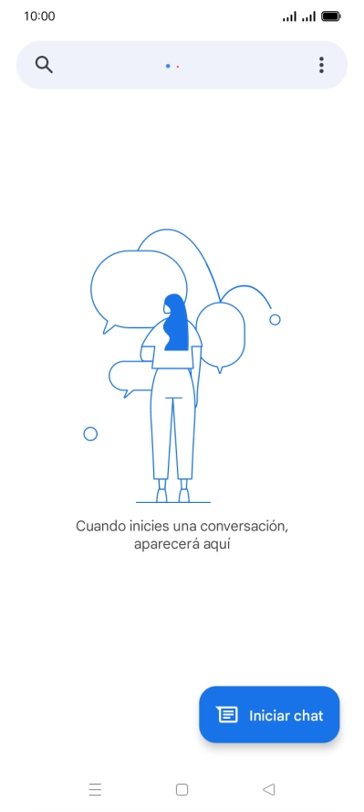 Pulsa Iniciar chat.