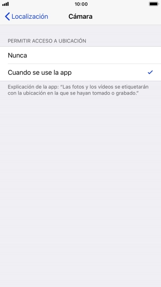 Pulsa el ajuste deseado para activar o desactivar la función.