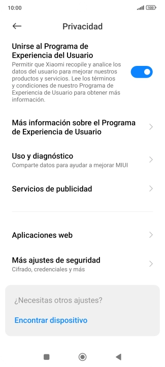 Pulsa Más ajustes de seguridad.