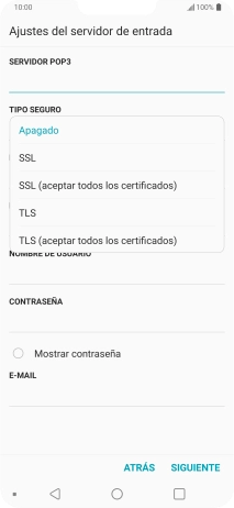 Pulsa Apagado para desactivar la función.