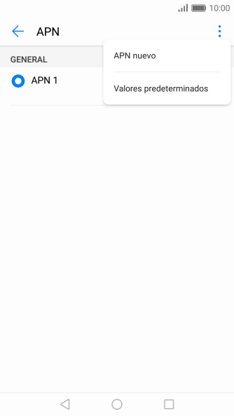 Pulsa APN nuevo.