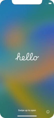 Desliza el dedo hacia arriba desde la parte inferior de la pantalla.