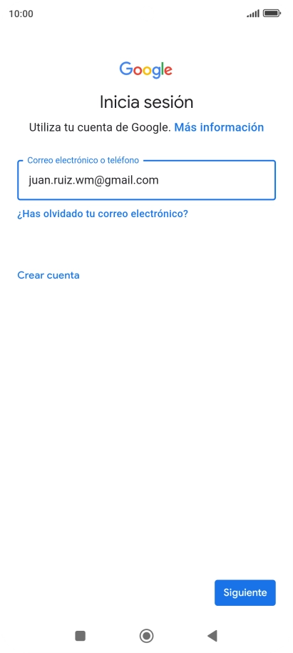 Pulsa Siguiente.